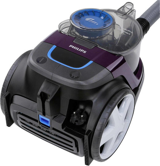 Philips Powerpro Compact Ηλεκτρική Σκούπα 900W με Κάδο 1.5lt Μωβ