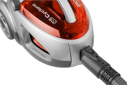 Sencor SVC 730RD Ηλεκτρική Σκούπα 800W με Κάδο 1.5lt Κόκκινη