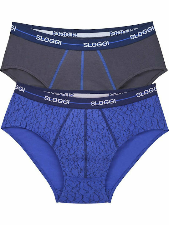 Start Midi Men's Slips Grey / Blue 2Pack