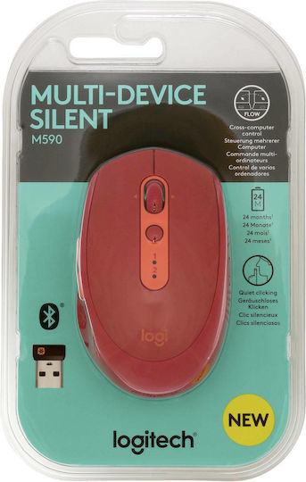 Logitech M590 Wireless Mouse Red