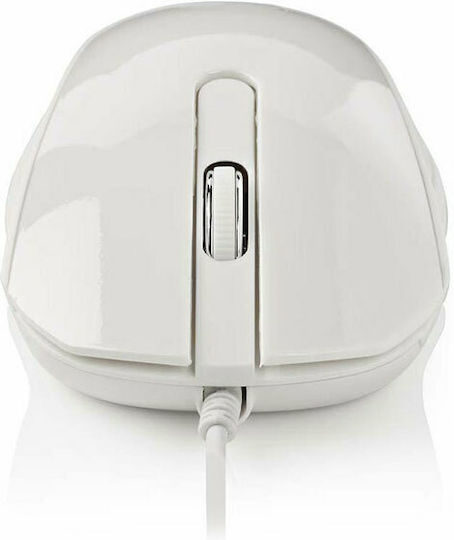 Nedis Wired Desktop Mouse Verkabelt Maus Weiß