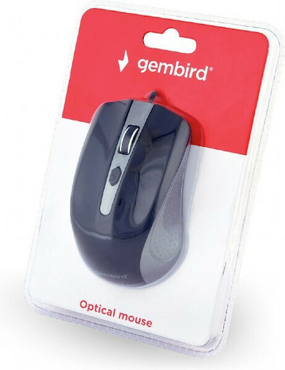 Gembird MUS-4B-01 С кабел Мишка Сив