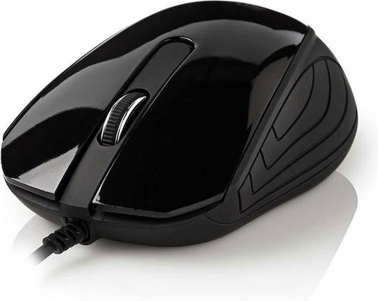 Nedis Wired Desktop Mouse Cu fir Mouse Negru
