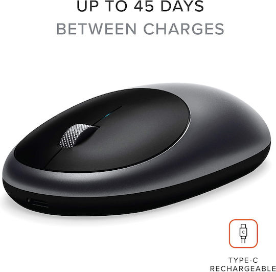 Satechi M1 Ασύρματο Bluetooth Ποντίκι Γκρι
