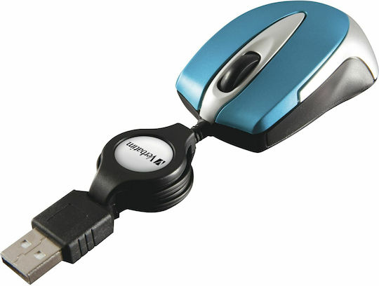 Verbatim Go Mini Verkabelt Mini Maus Caribbean Blue