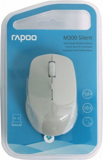 Rapoo M300 Silent Wireless Bluetooth Mouse Gray