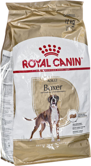 Royal Canin Adult Boxer 12kg Dry Food for Adult Medium Breed Dogs with Poultry and Rice