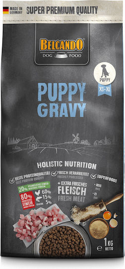 Belcando Puppy Gravy 1кг Суха Храна без Зърнени храни за Кученца с Птици и Ориз