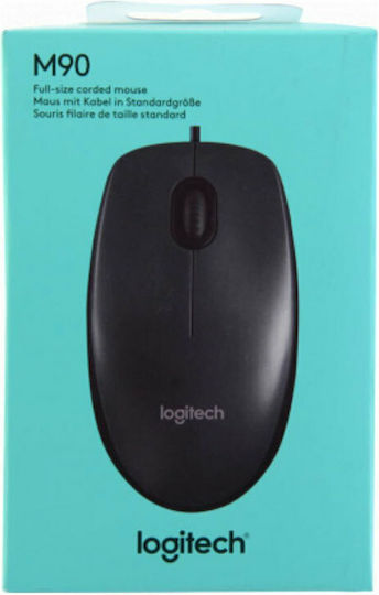 Logitech M90 Verkabelt Maus Schwarz