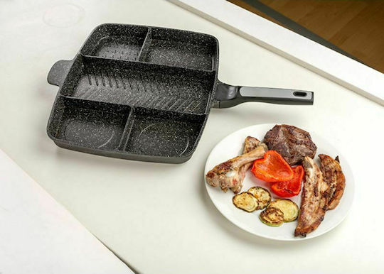 Nava Funtzio Grill aus Aluminium mit Steinbeschichtung 38cm