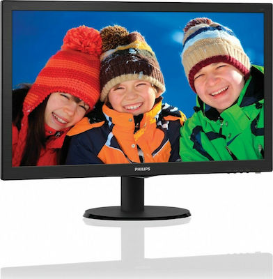 Philips 243V5LSB TN Monitor 23.6" FHD 1920x1080 με Χρόνο Απόκρισης 5ms GTG