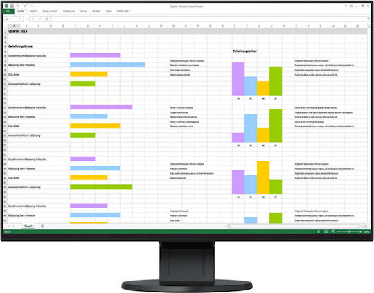 Eizo EV2456 IPS Monitor 24.1" FHD 1920x1200 cu Timp de Răspuns 5ms GTG