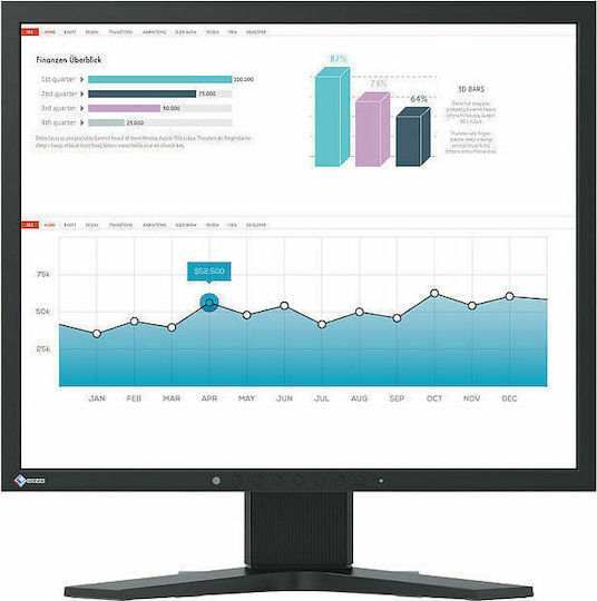 Eizo S1934H IPS Монитор 19" 1280x1024 с Време за Реакция 14мс GTG