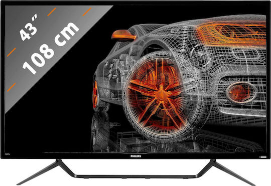 Philips 436M6VBPAB VA HDR Monitor 42.51" 4K 3840x2160 με Χρόνο Απόκρισης 4ms GTG
