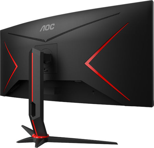 AOC CU34G2 Ultrawide VA Curbat Monitor de jocuri 34" QHD 3440x1440 cu Timp de Răspuns 5ms GTG