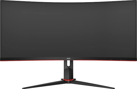 AOC CU34G2 Ultrawide VA Curbat Monitor de jocuri 34" QHD 3440x1440 cu Timp de Răspuns 5ms GTG