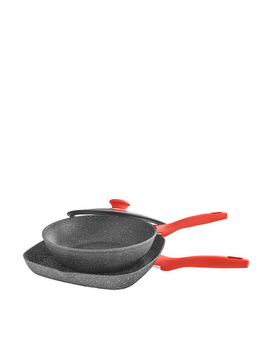 Luigi Ferrero Luigi Ferrero Grill Pan from Aluminum with Stone Interior Coating 28cm