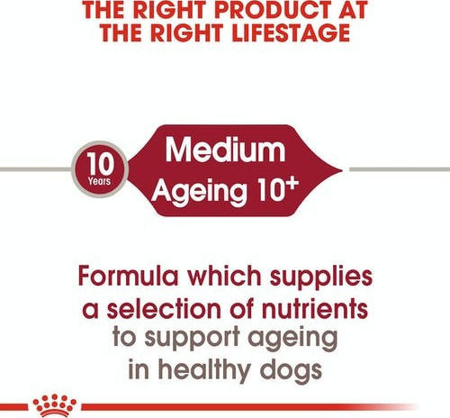 Royal Canin Medium Ageing 10+ 3kg Dry Food for Senior Medium Breed Dogs with Poultry and Rice
