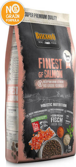 Belcando Finest GF Salmon 1kg Ξηρά Τροφή χωρίς Σιτηρά για Ενήλικους Σκύλους Μικρόσωμων & Μεσαίων Φυλών με Σολομό
