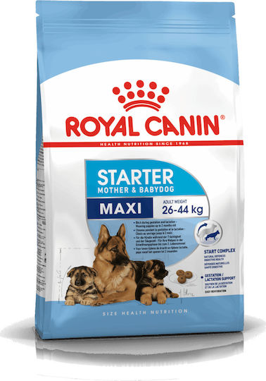 Royal Canin Starter Mother & Babydog Maxi 4kg Dry Food Gluten-Free for Large Breed Puppies with Poultry and Rice