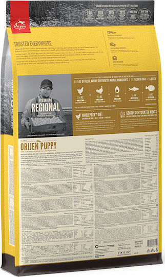Orijen Puppy 2kg Ξηρά Τροφή χωρίς Σιτηρά για Κουτάβια με Γαλοπούλα και Κοτόπουλο