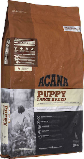 Acana Puppy Large Breed 11.4kg Dry Food Grain-Free for Large Breed Puppies with Turkey and Chicken
