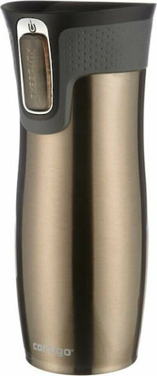 Contigo West Loop Ποτήρι Θερμός Ανοξείδωτο BPA Free 470ml Καφέ με Επιστόμιο