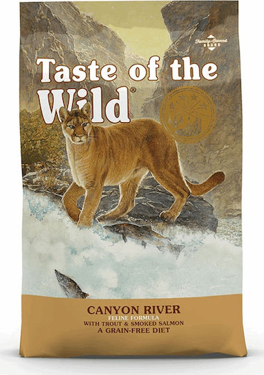Taste Of The Wild Canyon River Feline Ξηρά Τροφή χωρίς Σιτηρά για Ενήλικες Γάτες με Πέστροφα 2kg