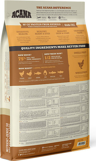 Acana Cat & Kitten Wild Prairie Dry Food Grain-Free for Young Cats with Trout / Poultry 1.8kg