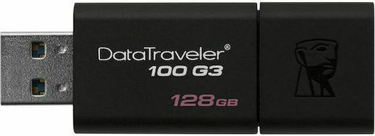 Kingston DataTraveler 100 G3 128GB USB 3.0 Stick Black