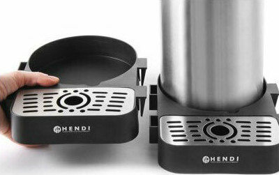 Hendi Air Pot Station Container with Faucet Thermos Bottle Stainless Steel 3lt Silver