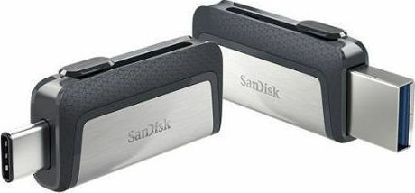 Sandisk Ultra Dual Drive 64GB USB 3.1 Stick with connection USB-A & USB-C White