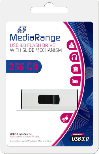 MediaRange 256GB USB 3.0 Stick Λευκό