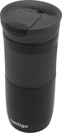 Contigo Byron SS Ποτήρι Θερμός Ανοξείδωτο BPA Free 470ml Κόκκινο με Επιστόμιο
