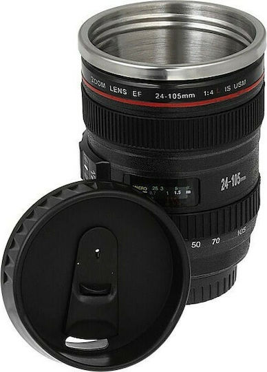Caniam EF 24-105mm Glass Thermos Plastic 400ml Black
