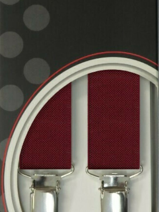 Victoria Suspenders Monochrome Burgundy