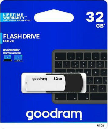 GoodRAM UCO2 32GB USB 2.0 Stick Μαύρο