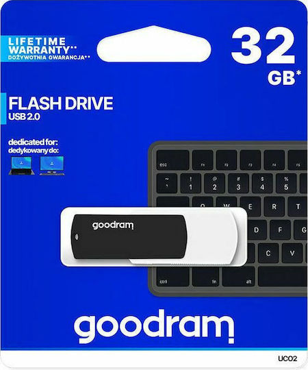 GoodRAM UCO2 32GB USB 2.0 Stick Μαύρο