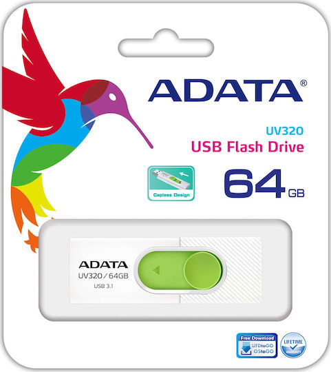 Adata DashDrive UV320 64GB USB 3.1 Stick Alb