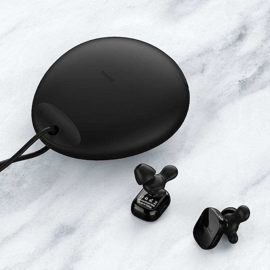 Baseus Encok W02 In-ear Bluetooth Handsfree Earphones with Sweat Resistance and Charging Case Black