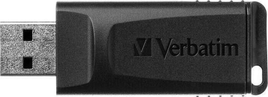 Verbatim Slider 128GB USB 2.0 Stick Μαύρο