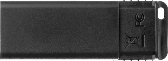 Verbatim Slider 128GB USB 2.0 Stick Μαύρο