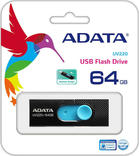 Adata UV220 64GB USB 2.0 Стик Черен