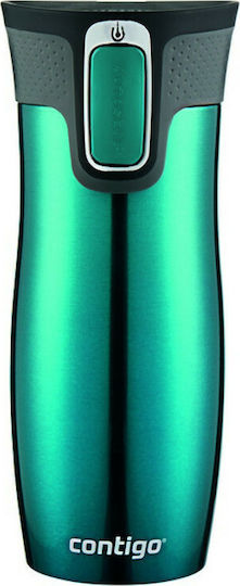 Contigo West Loop Ποτήρι Θερμός Ανοξείδωτο BPA Free 470ml Μπλε με Επιστόμιο