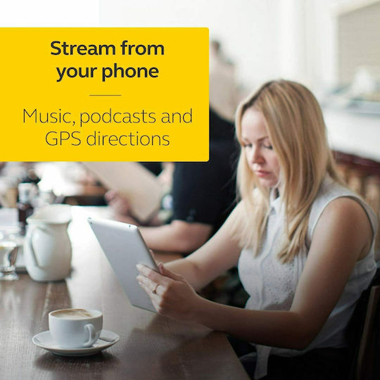 Talk 5 Ohrstöpsel Bluetooth-Freisprecheinrichtung Kopfhörer Schwarz