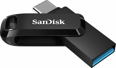 Sandisk Ultra Dual Drive Go 128GB USB 3.1 Stick mit Verbindung USB-C & USB-A Schwarz