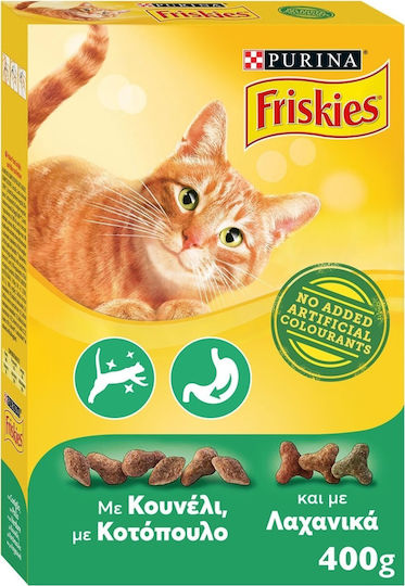 Friskies Friskies Hrană Uscată pentru Pisici Adulte cu Iepure / Pui / Legume 0.4kg