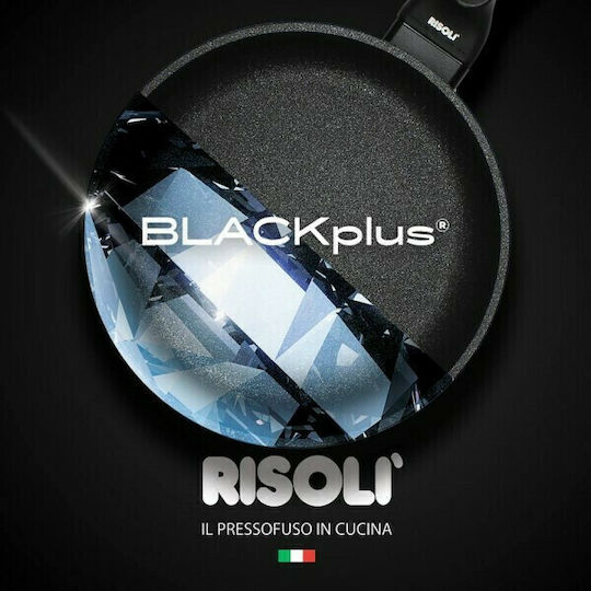Risoli Blackplus Pan made of Cast Aluminum with Non-Stick Coating Black 28cm