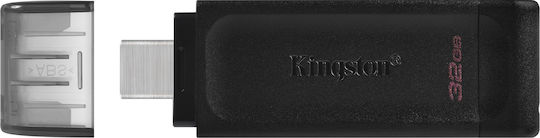 Kingston DataTraveler 70 32GB USB 3.2 Stick with connection USB-C Black
