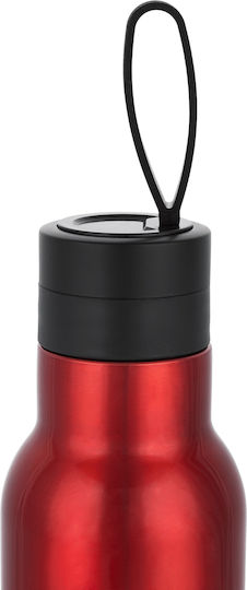 Bialetti Thermal Bottle Μπουκάλι Θερμός Ανοξείδωτο BPA Free 750ml Κόκκινο με Καπάκι-Θηλιά (Loop)